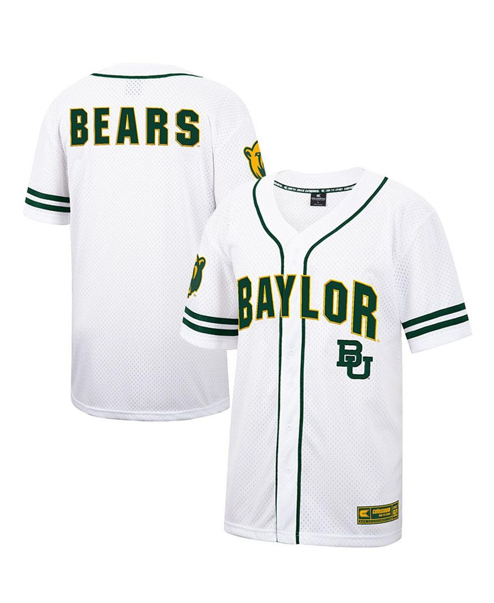 Colosseum Мужская джерси baseball Baylor Bears White, Green