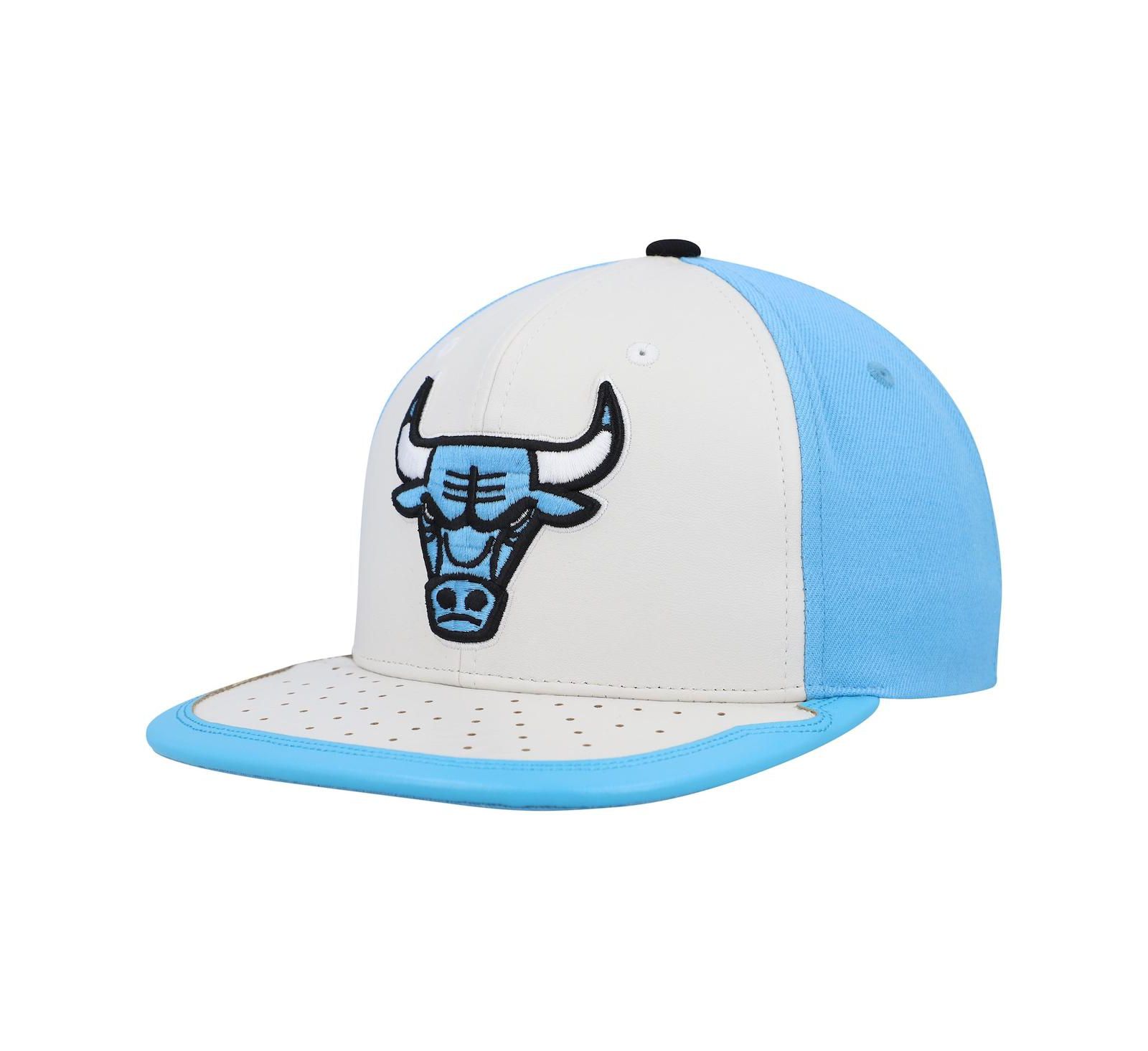 Мужская кепка Mitchell & Ness Chicago Bulls Day One Snapback, белая, голубая