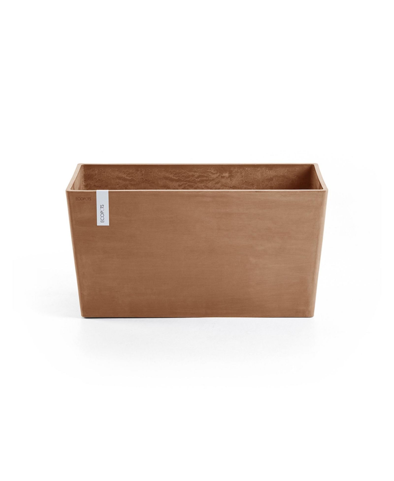ECOPOTS Paris Durable Modern Plastic Rectangular Planter, 23.5in