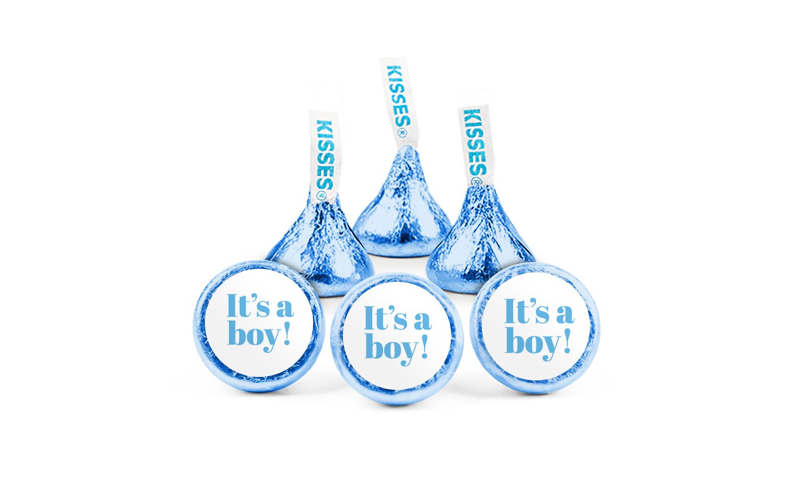 Шоколад Just Candy It's a Boy Baby Shower Blue Hershey's Kisses, 90 шт.