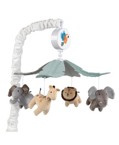 Lambs & Ivy Baby Jungle Friends Musical Crib Mobile