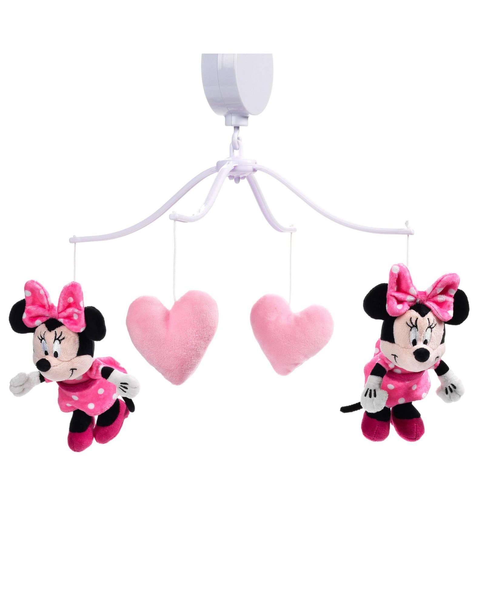 Музыкальная мобиль для детской кроватки Lambs and Ivy Disney Minnie Mouse Love Pink