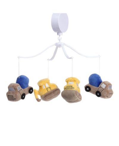 Bedtime Originals Музыкальная мобильная игрушка Construction Zone Baby Crib Mobile Soother Toy- Trucks