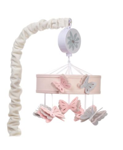 Lambs & Ivy Baby Blooms Musical Butterfly Crib Mobile