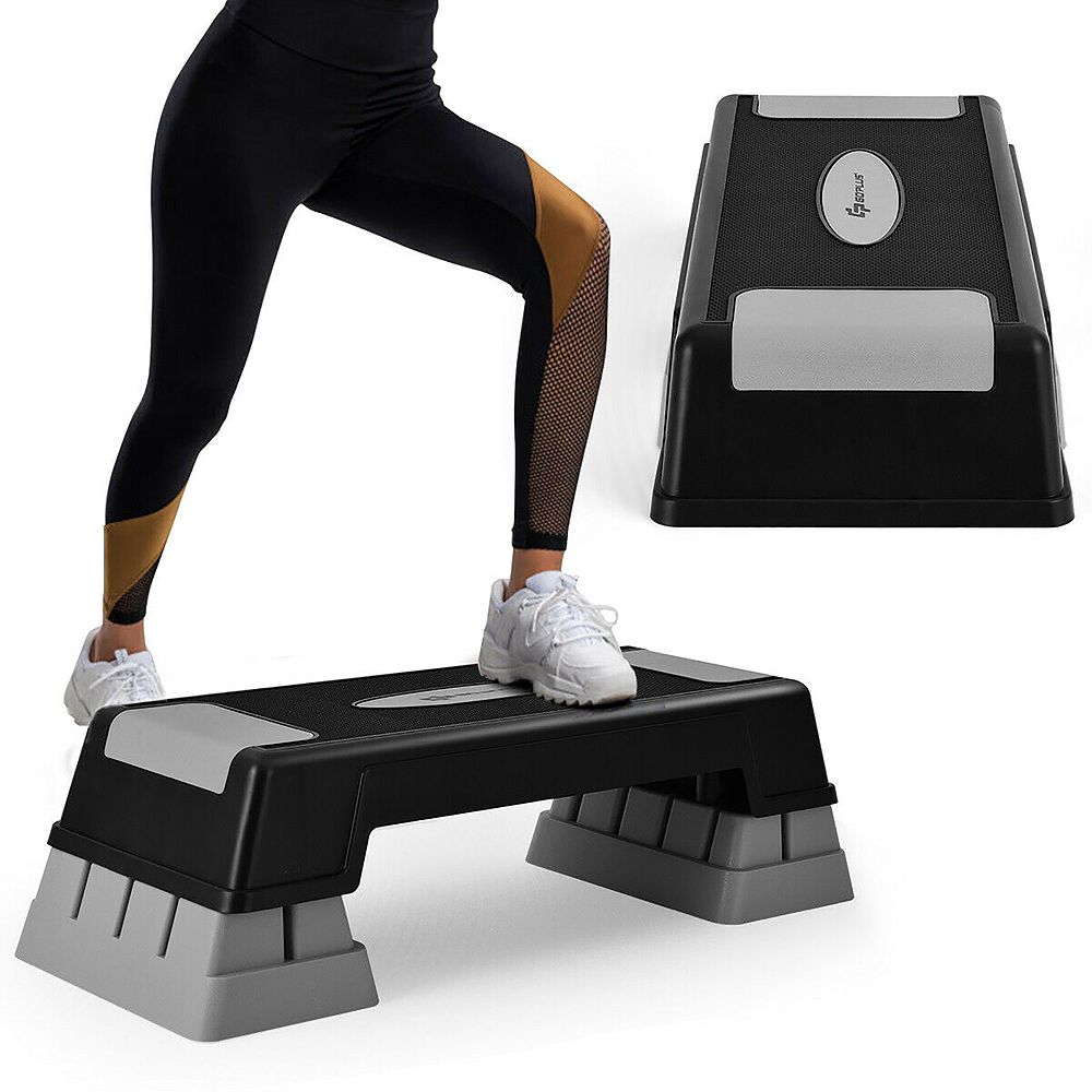 Aerobic Exercise Stepper Trainer W/Riser Adjustable Height