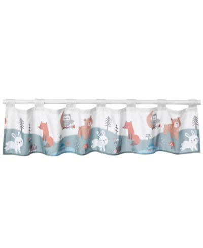 Bedtime Originals Animal Alphabet Sage Green/Cream Nursery Window Valance