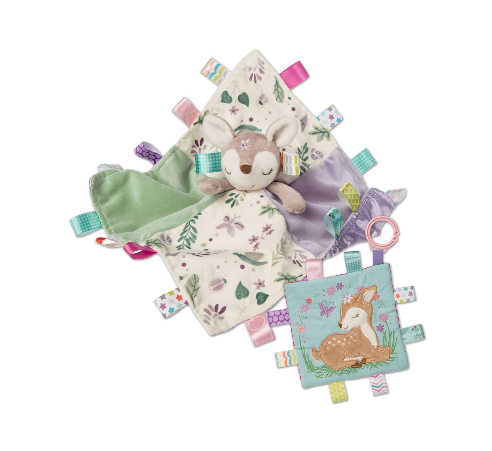 Плед и игрушка Mary Meyer Taggies Flora Fawn Character Blanket and Crinkle Me