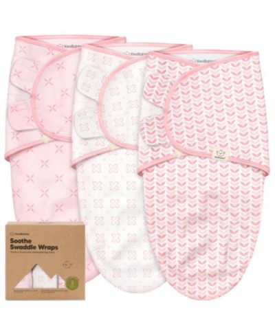 KeaBabies 3pk Soothe Baby Swaddle, Organic Baby Swaddle Sleep Sacks, Newborn, Infant Swaddle Sack