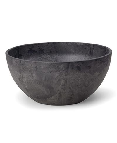 Декоративный горшок Novelty Napa Bowl, черный, 10 дюймов