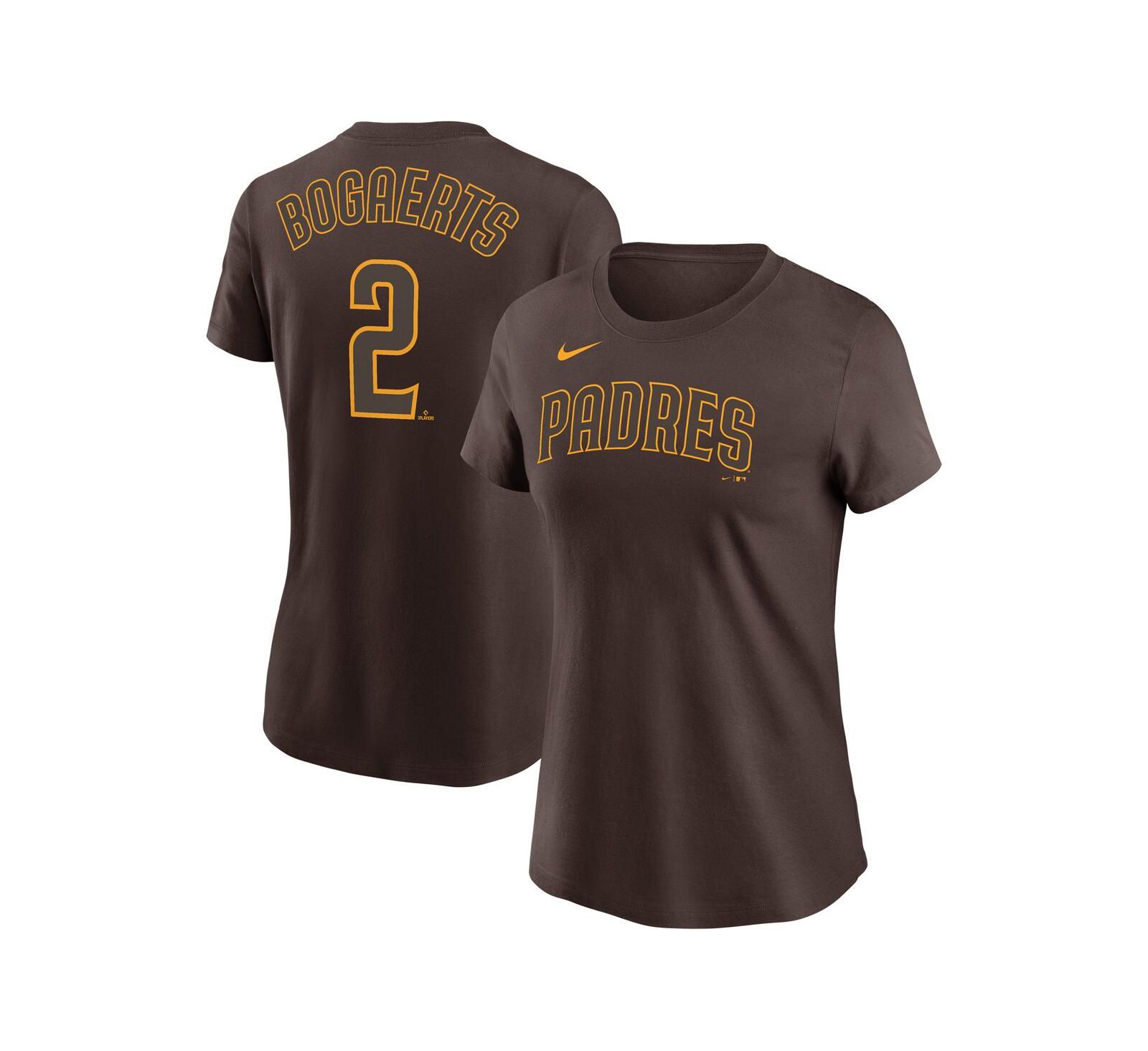 Женская футболка Nike Xander Bogaerts Brown San Diego Padres Name and Number