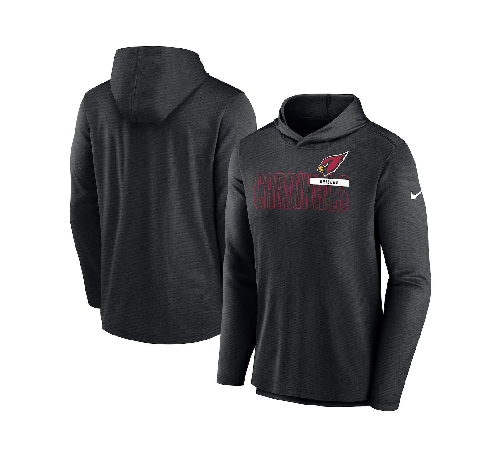 Nike Мужской худи Performance Team Arizona Cardinals, черный