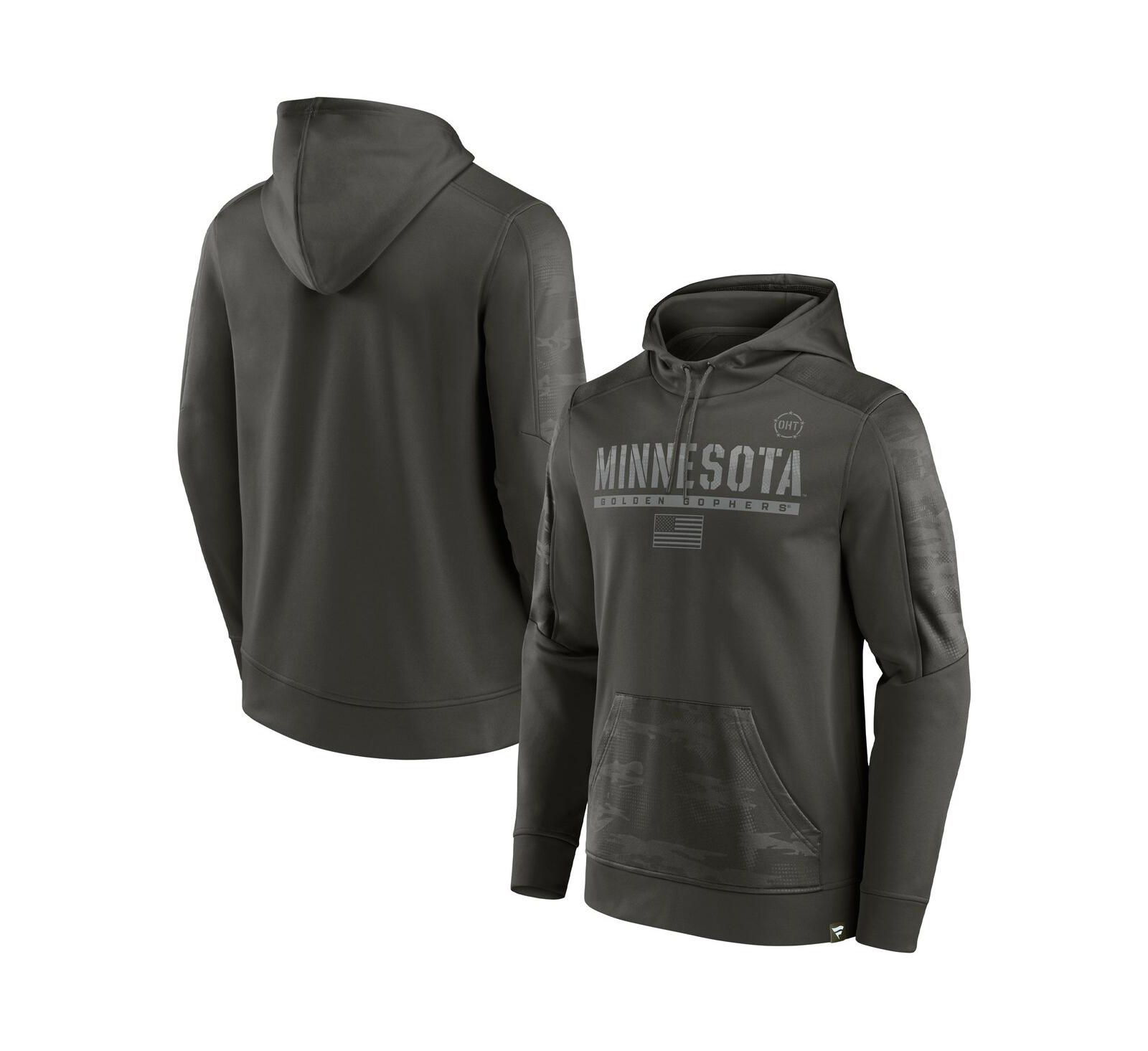 Fanatics Мужское худи OHT Military-Inspired Appreciation Guardian Olive Minnesota Golden Gophers