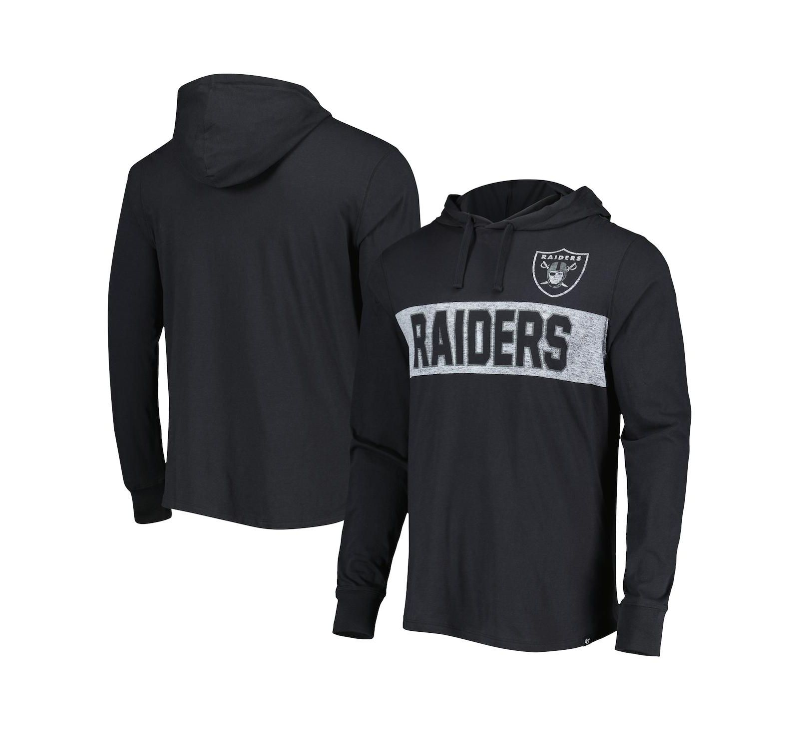 Мужской худи pullover '47 Brand Black Las Vegas Raiders Field Franklin