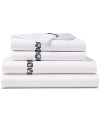 Комплект из 4 простыней Lauren Ralph Lauren Spencer Cable Embroidery, California King