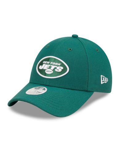 Женская кепка New Era Green New York Jets Simple 9FORTY Adjustable