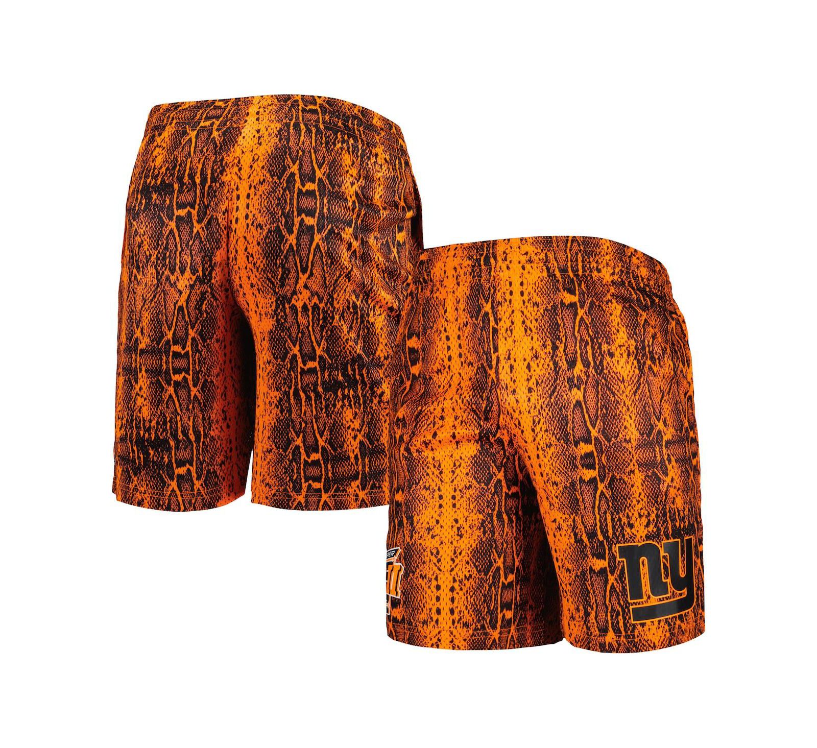 Men's New Era Orange New York Giants Summer Pop Shorts