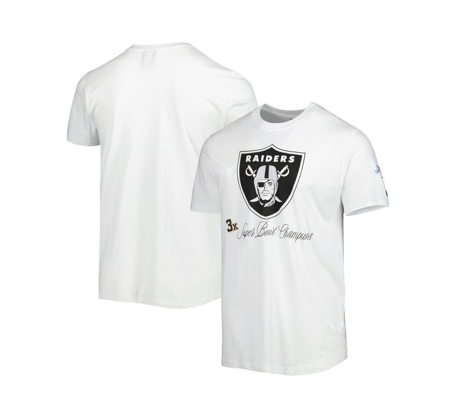 Мужская футболка New Era White Las Vegas Raiders Historic Champs