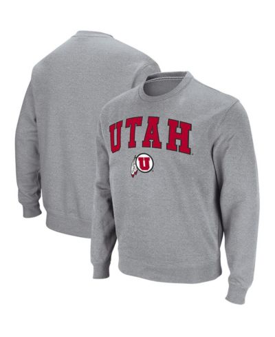 Мужской свитшот Colosseum Utah Utes Arch and Logo Crew Neck