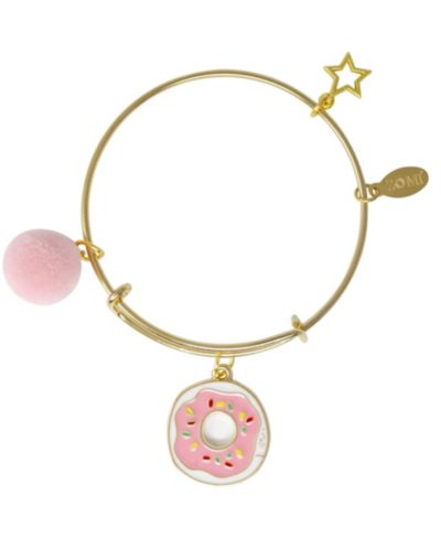 ZOMI GEMS Donut Gold Bangle Bracelet for Girls