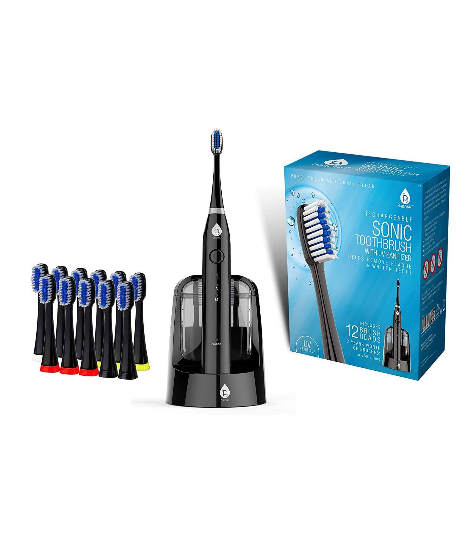 Pursonic Electric Smart Series Rechargeable Toothbrush with UV Sanitizing Function