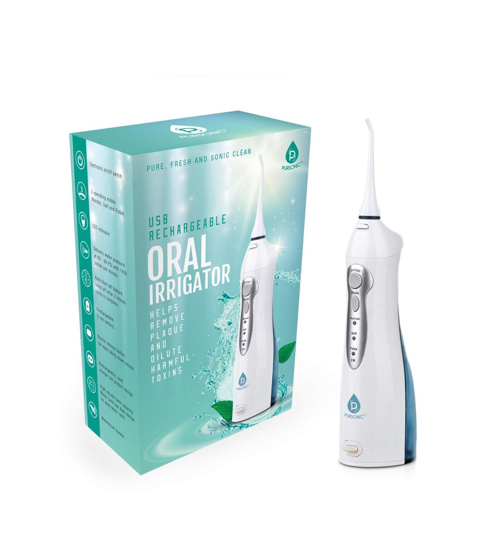 Pursonic USB Rechargeable Oral Irrigator