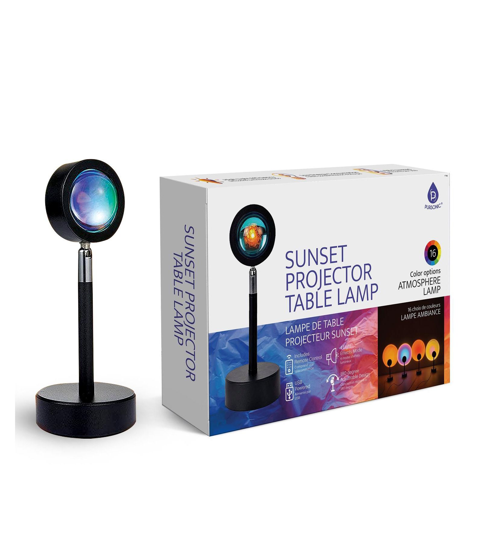 PURSONIC Sunset Projector Table Lamp