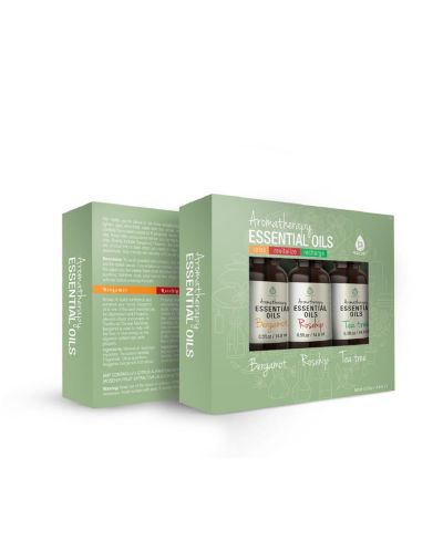Эфирные масла PURSONIC (бергамот, шиповник, чайное дерево)