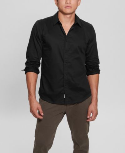 GUESS Мужская рубашка Luxe Stretch с длинным рукавом