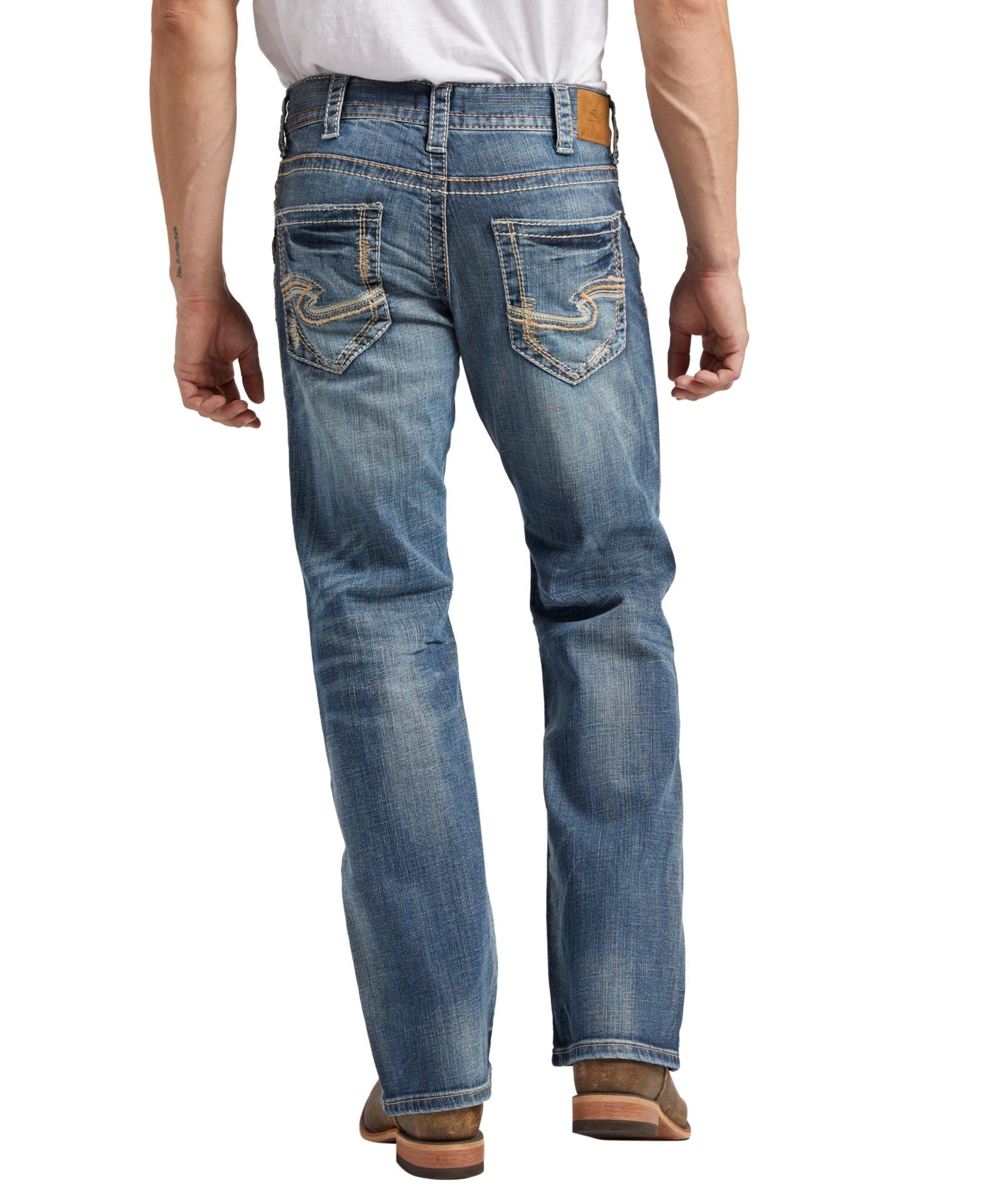 Silver Jeans Co. Men's Zac Relaxed-Fit Straight Jeans