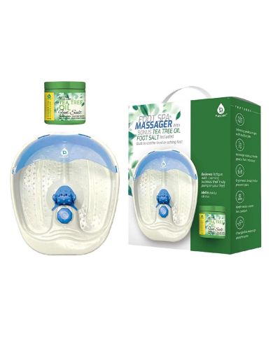 Массажер для ног Pursonic Foot Spa с солью для ванночек с маслом чайного дерева (с функцией нагрева)