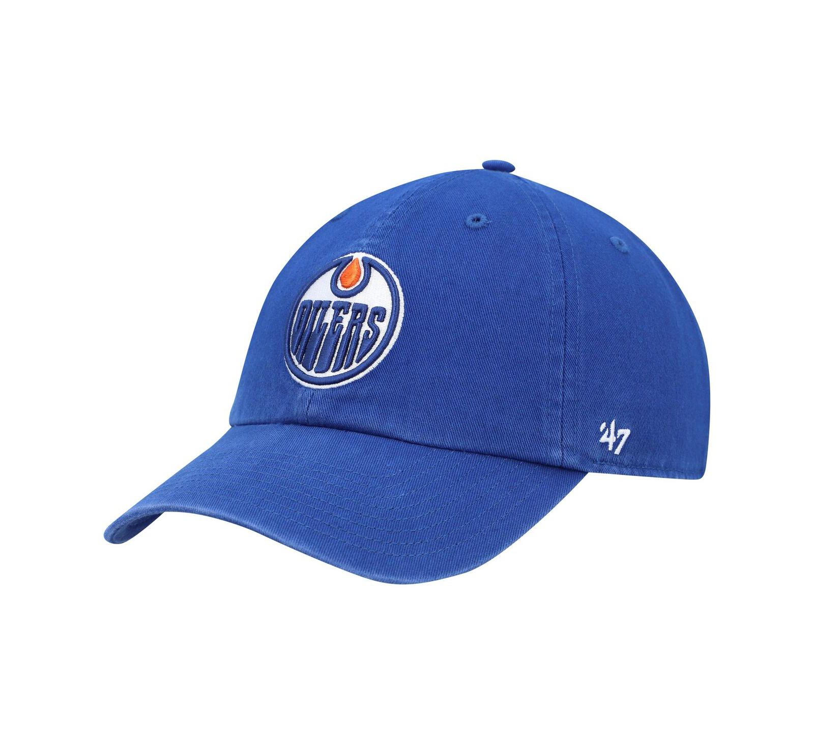 Men's '47 Brand Royal Edmonton Oilers Clean Up Adjustable Hat