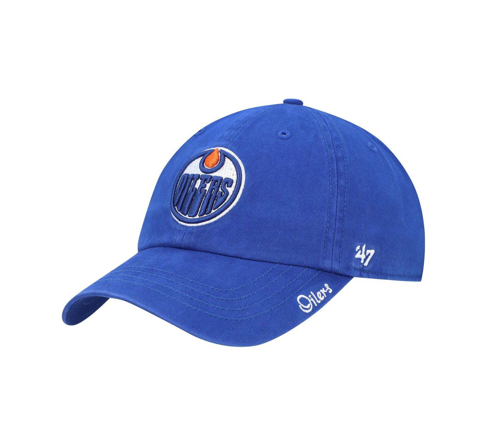'47 Brand бейсболка Women's Royal Edmonton Oilers Miata Clean Up регулируемая