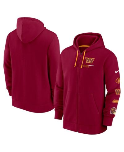 Мужская толстовка на молнии Nike Washington Commanders Surrey Burgundy