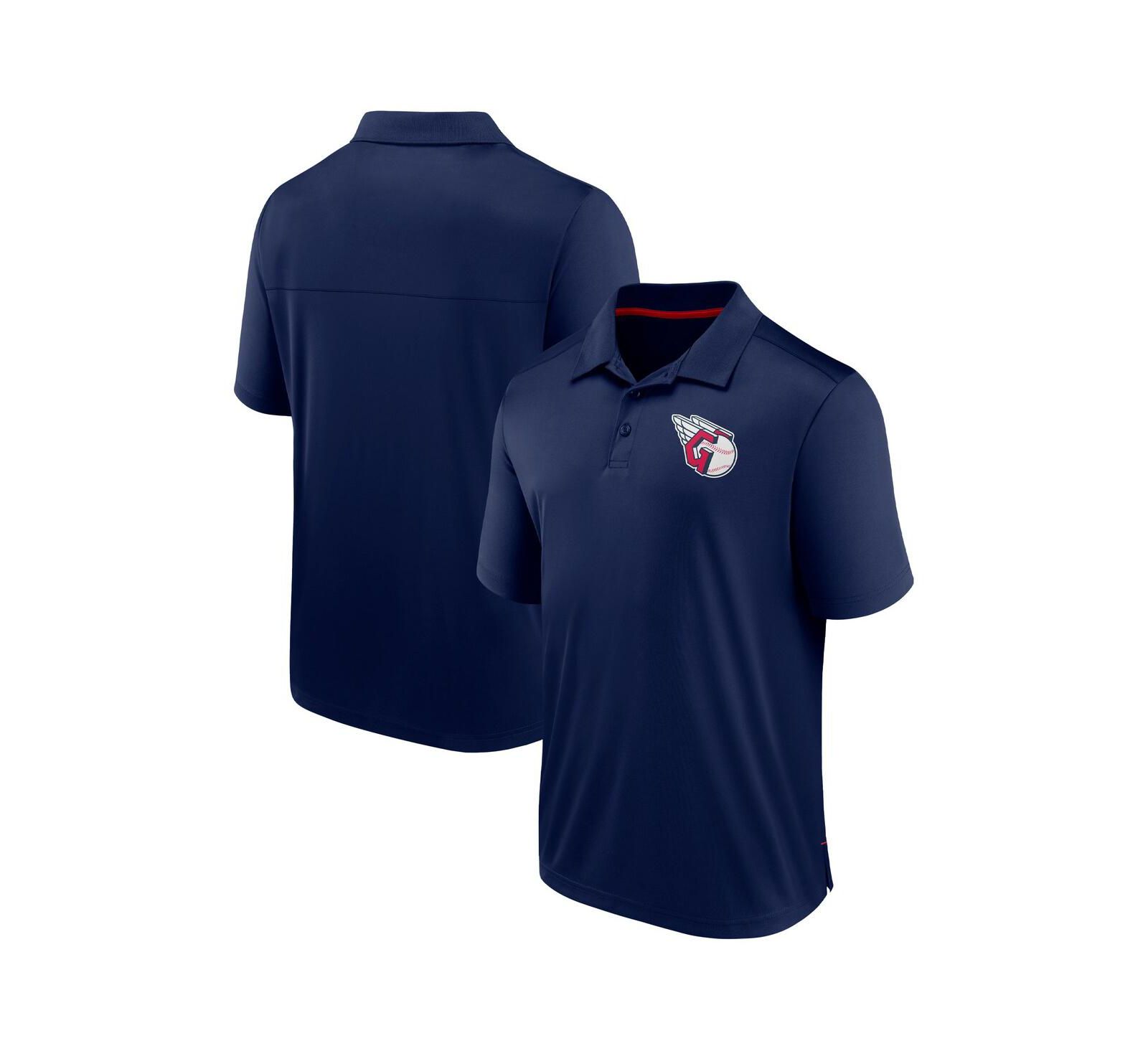 Men's Fanatics Navy Cleveland Guardians Hands Down Polo Shirt