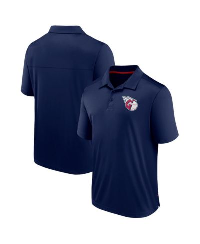 Men's Fanatics Navy Cleveland Guardians Hands Down Polo Shirt