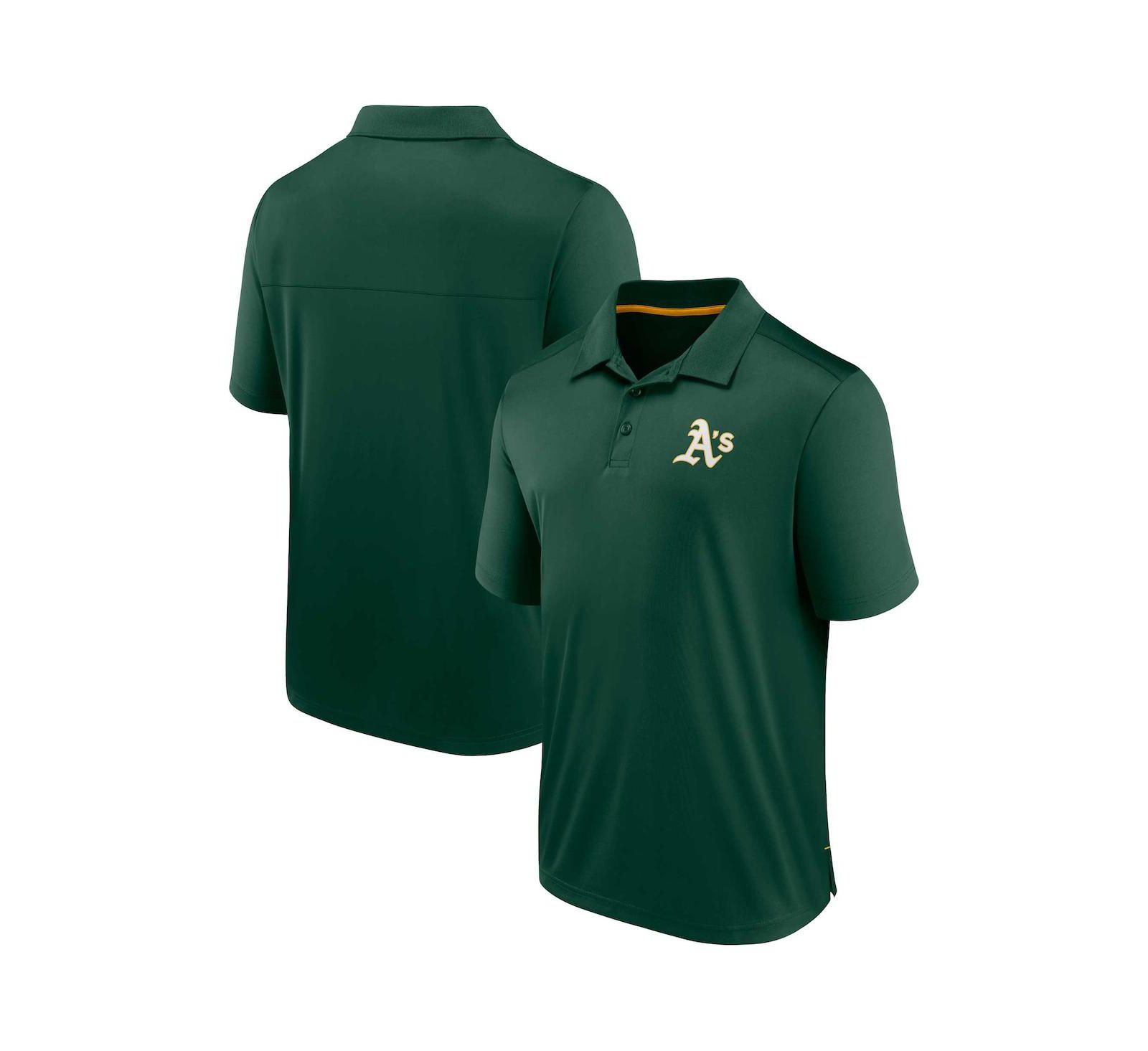 Мужская рубашка-поло Fanatics Green Oakland Athletics Hands Down Polo Shirt