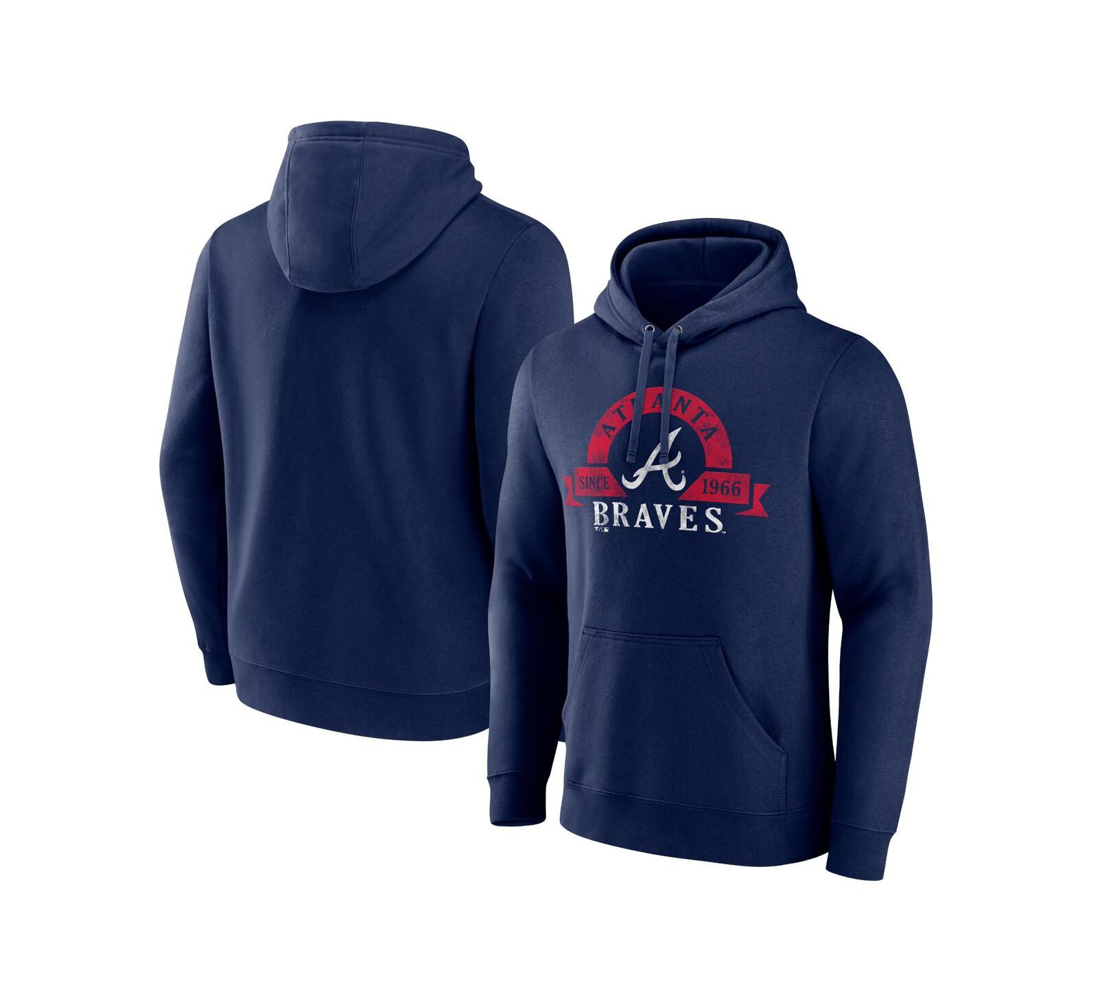 Мужское худи Fanatics Atlanta Braves Big and Tall, темно-синее