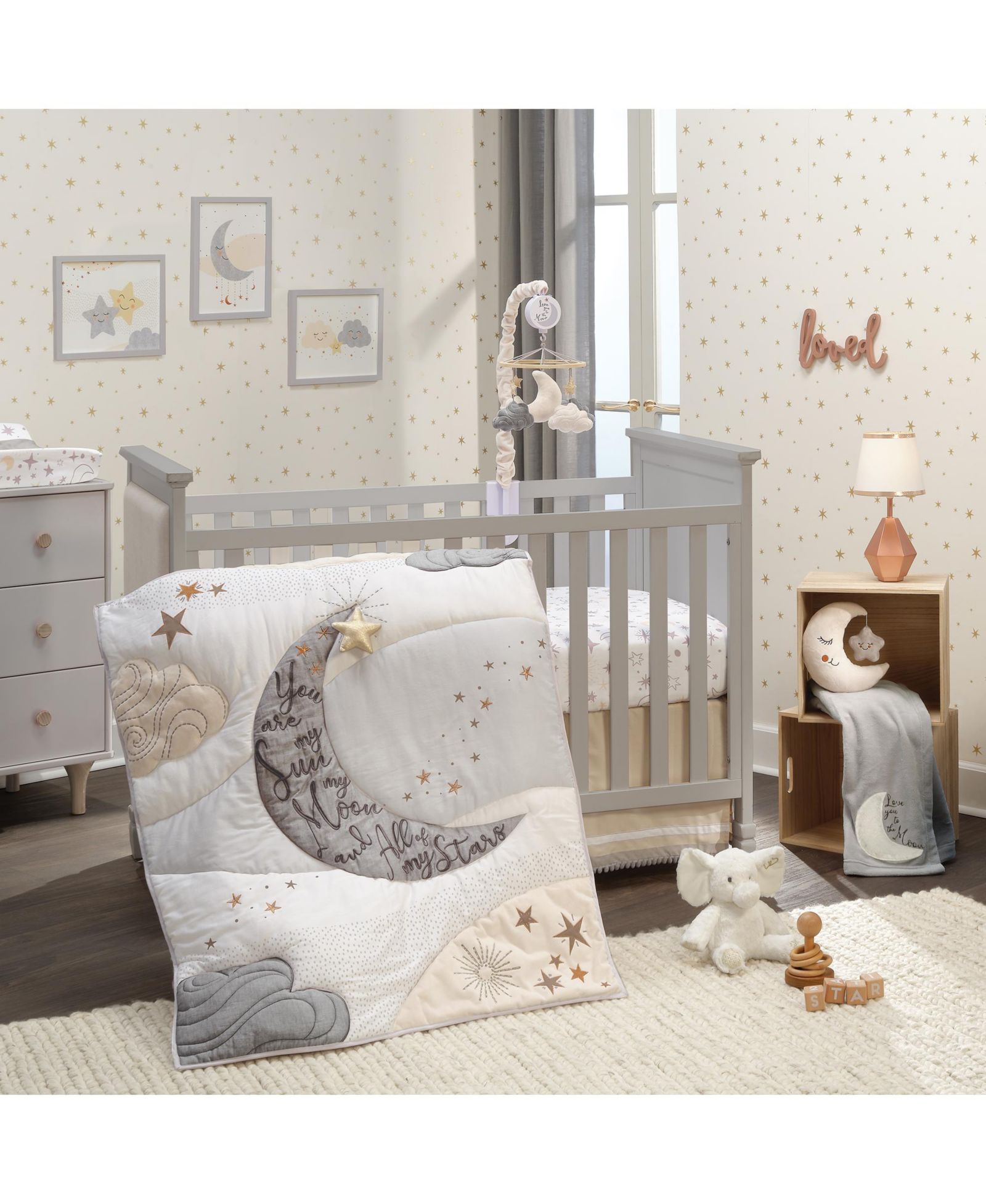 Детский комплект постельного белья Lambs & Ivy Goodnight Moon 3-piece Celestial