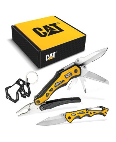 Подарочный набор Cat: мультитул 10-в-1, нож и брелок из 3 предметов