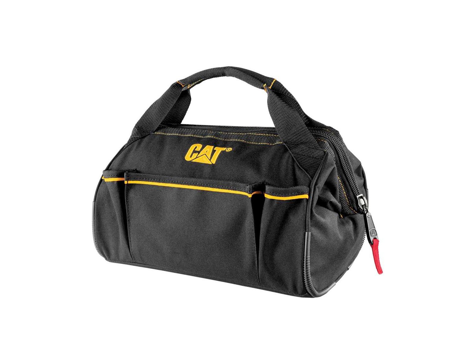 Cat 13 Inch Wide-Mouth Tool Bag with Pockets