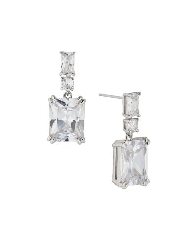 Eliot Danori Cubic Zirconia Emerald Shape Cubic Zirconia Drop Earring