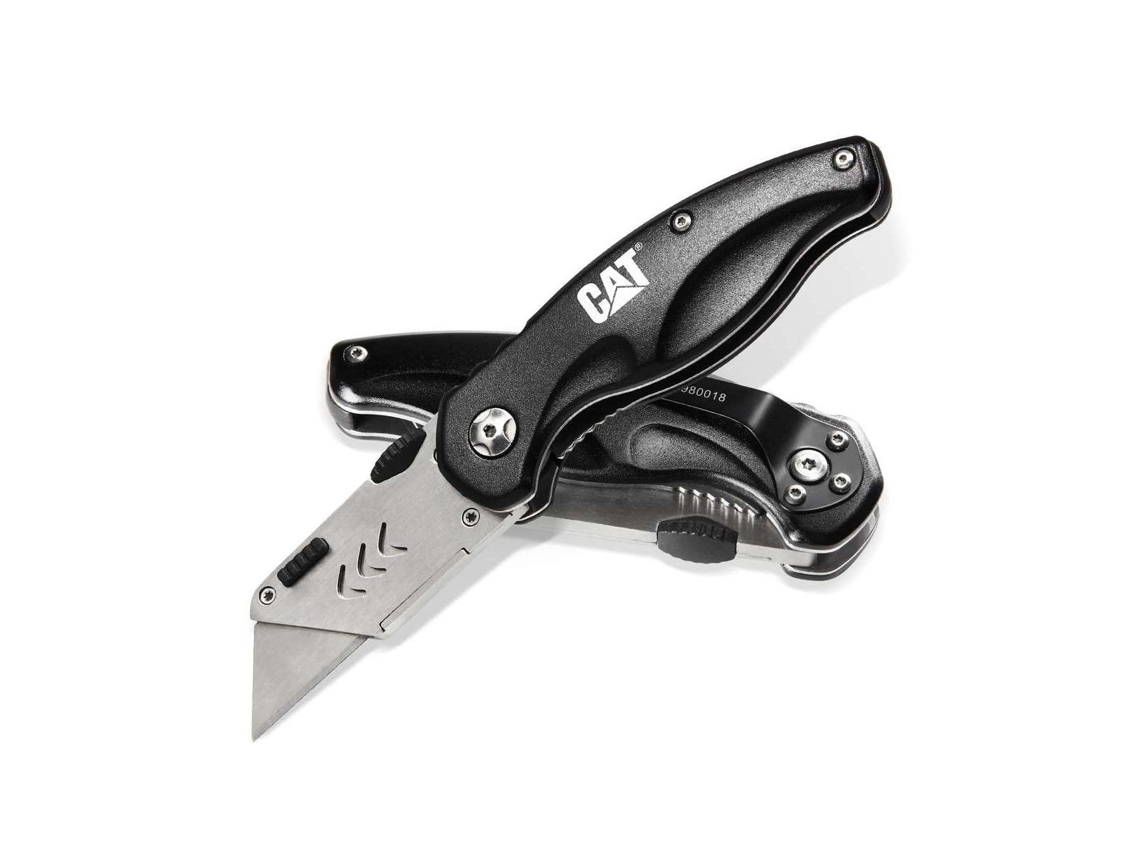 Cat Folding Utility Knife with Safety Lock and Comfort Handle