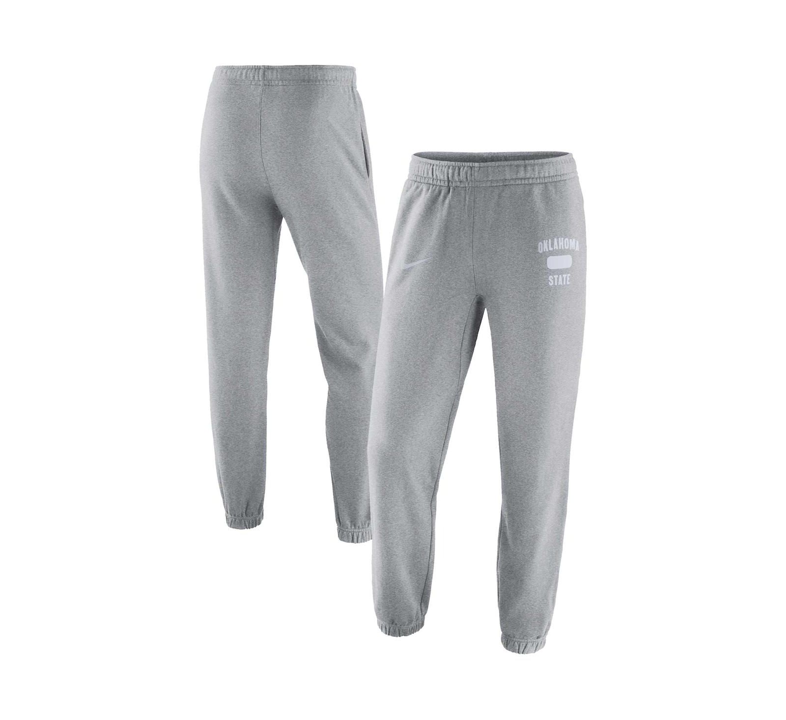 Nike мужские флисовые брюки Oklahoma State Cowboys Heathered Gray