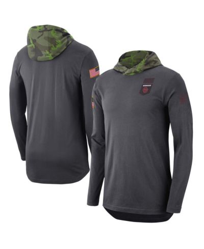 Мужское худи Jordan Anthracite Oklahoma Sooners с длинным рукавом