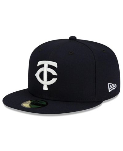 Мужская кепка New Era Navy Minnesota Twins 2023 Authentic Collection Alternate 59Fifty Fitted