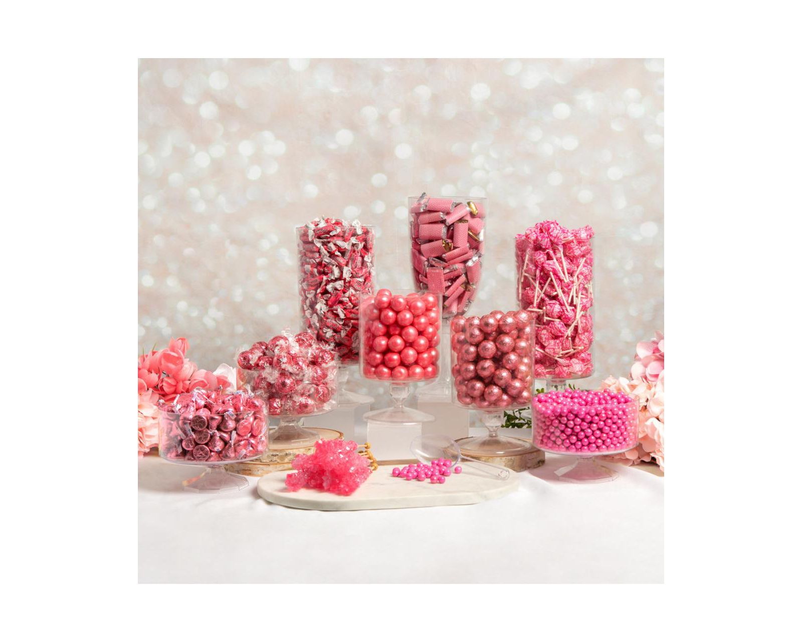 Just Candy Deluxe Pink Candy Buffet, 14 Pounds