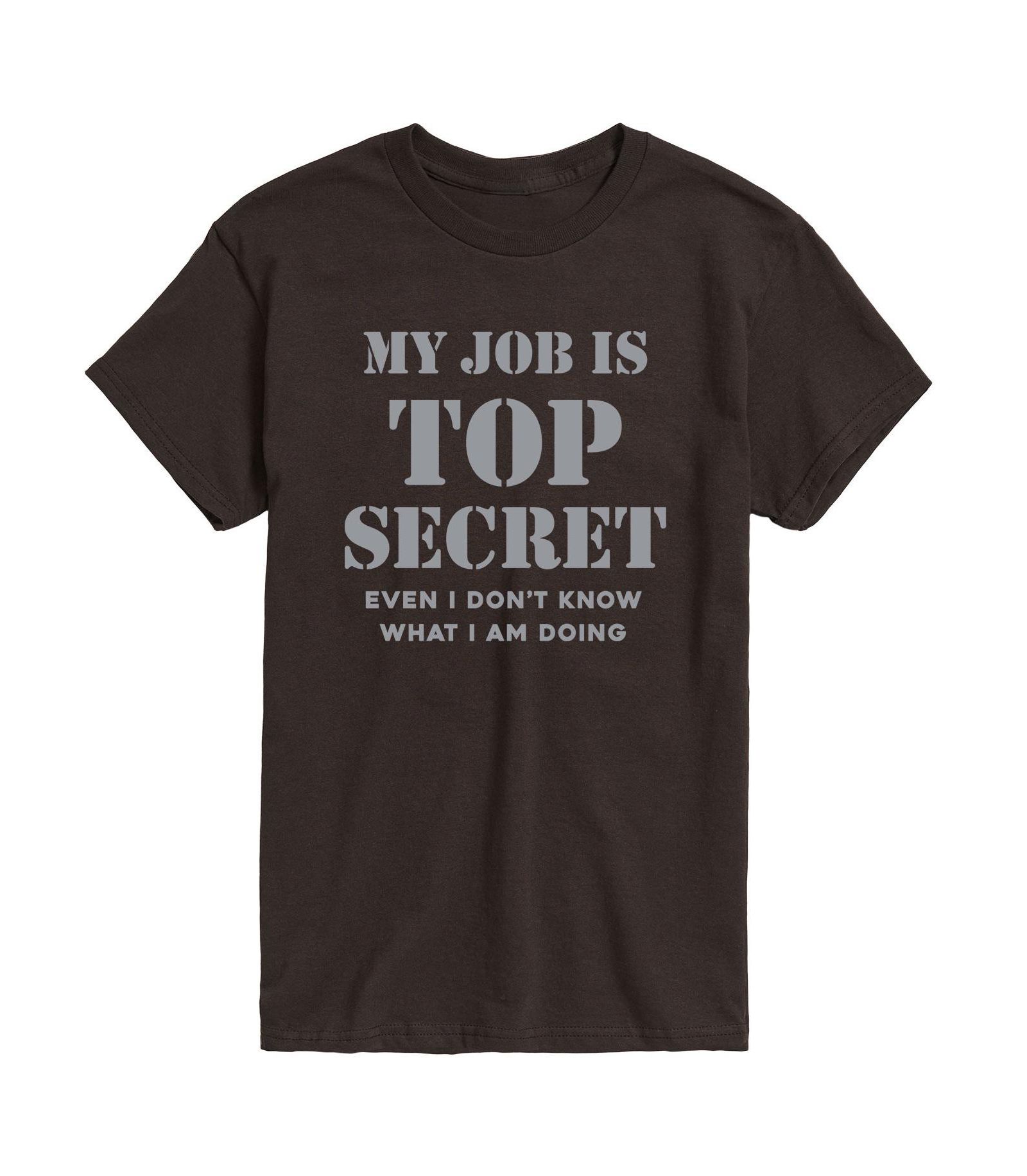 Мужская футболка AIRWAVES Job Is Top Secret с коротким рукавом