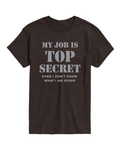 AIRWAVES Men's Job Is Top Secret Short Sleeves T-shirt