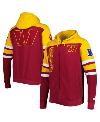 Мужская толстовка-худи Starter Burgundy Washington Commanders