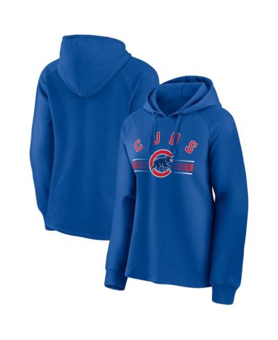 Женское худи Fanatics Royal Chicago Cubs Perfect Play Raglan Pullover